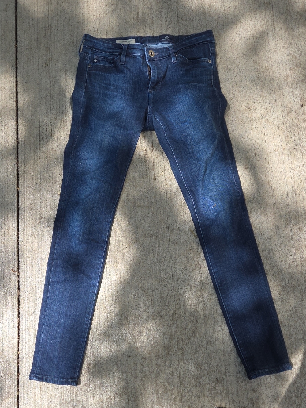AG Adriano Goldschmied Women’s Skinny Jeans in Dark Blue Wash